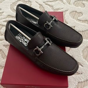 Chocolate brown Salvatore Ferragamo loafers